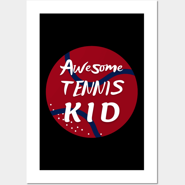 US Open Tennis Kid Tennis Ball Wall Art by TopTennisMerch